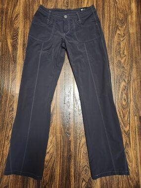 KUHL Straight-Leg Outdoor Pants in Dark Gray Sz 4 Reg EUC